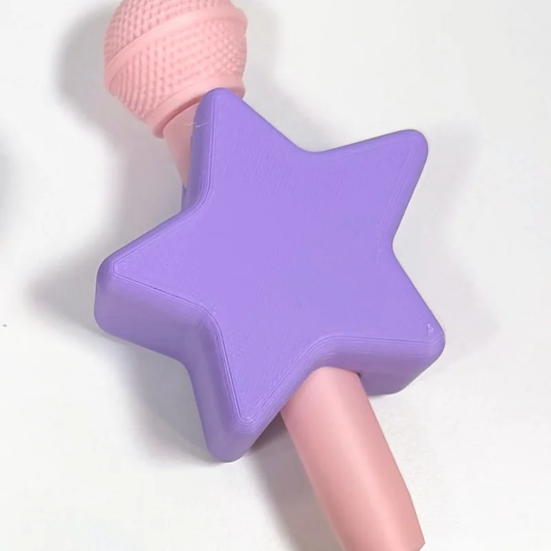 Mic Holders: soportes para micrófono en forma de estrella, corazón, flor y cubo